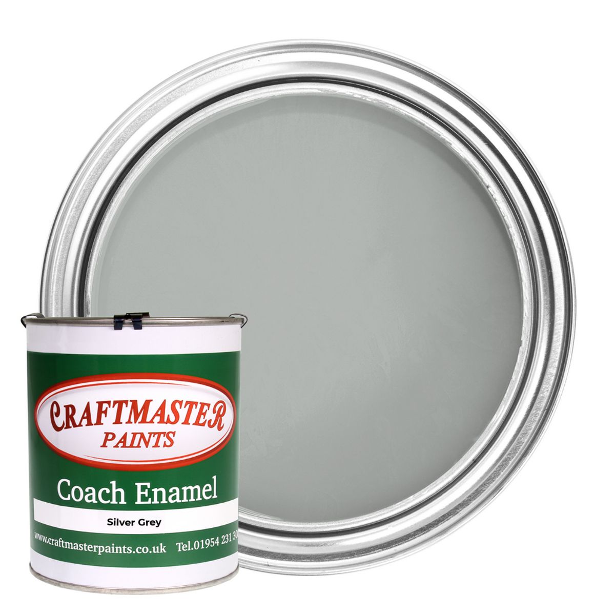Craftmaster Boat Paint Enamel Narrowboat Coach Paint Silver Grey 500ml