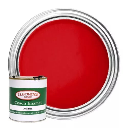 Craftmaster Boat Paint Enamel Narrowboat Coach Paint Alfa Red 500ml
