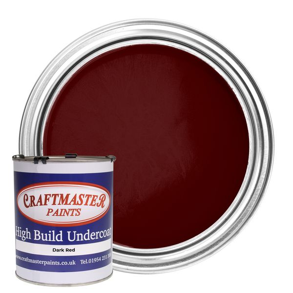 Craftmaster Boat Paint Dark Red Undercoat 500ml Narrowboat