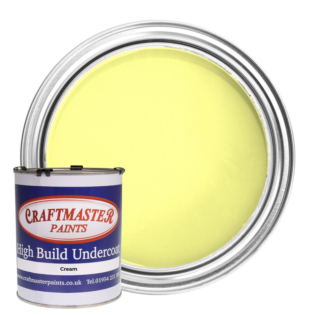 Craftmaster Boat Paint Cream Undercoat 500ml Narrowboat